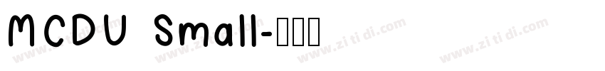 MCDU Small字体转换
